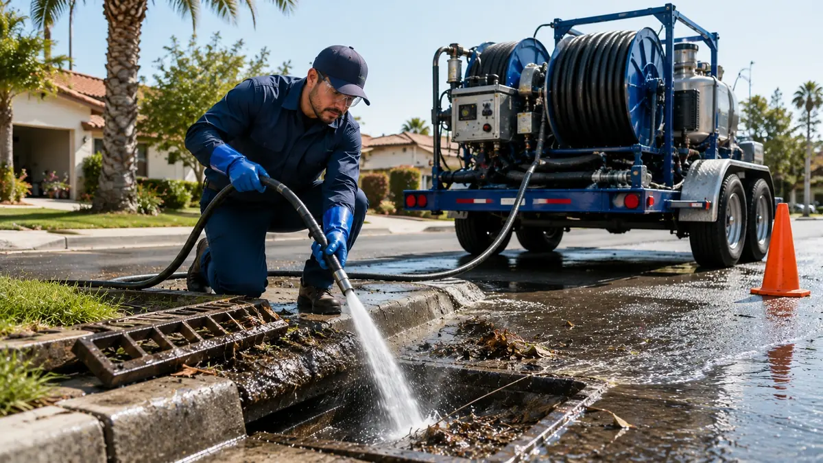 Storm Drain Hydro Jet Cleaning in Mc Kittrick
